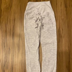 Lululemon align leggings 25” size 2 Wee are from space white